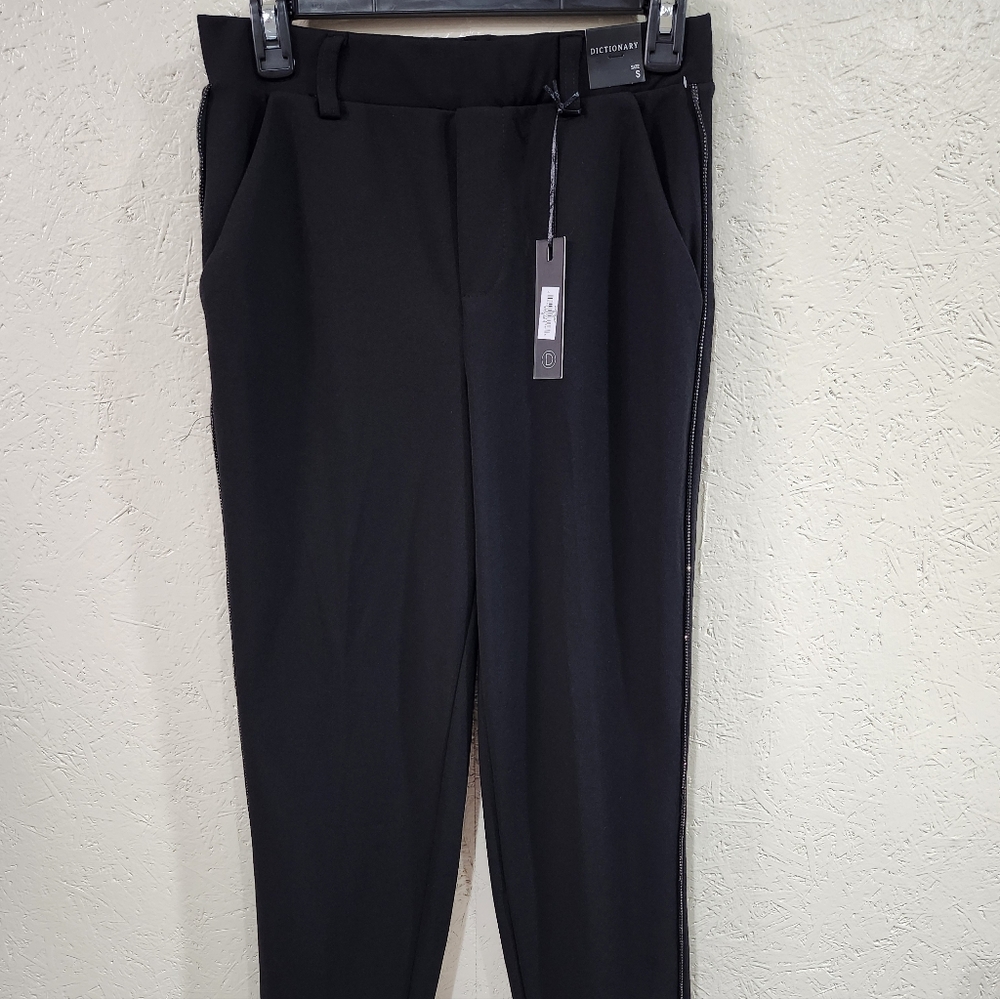 Dictionary Slim black trouser pants size 0 New